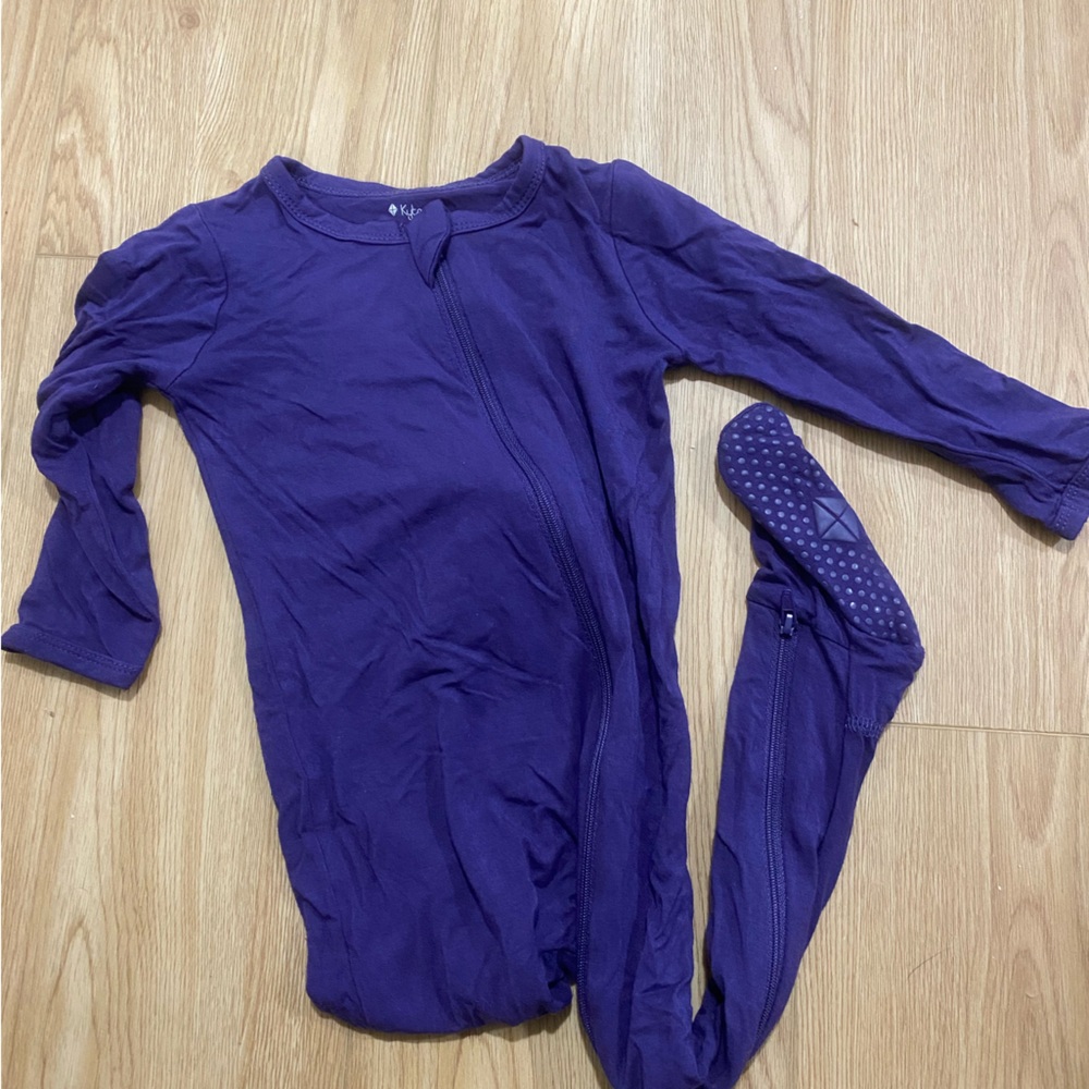 Kyte BABY Purple Kids One Piece Footie